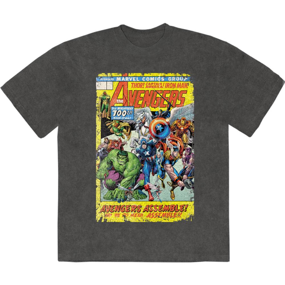 Marvel The Avengers - Assemble 700 Mens Tshirt - Grey